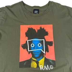 Robotic Minds Concepts Jean Michel Basquiat Face Graphic Tee T-Shirt Men’s Large